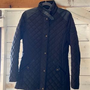 Lauren by Ralph Lauren quilted equestrian snap front jacket